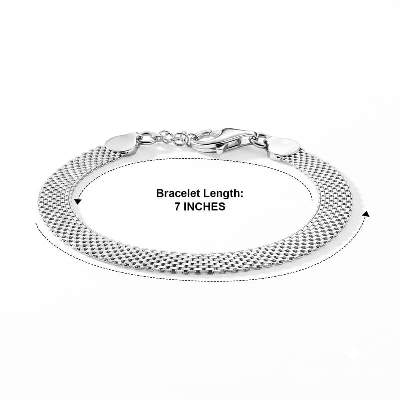 Italian 1.4mm Bismark Chain Bracelet in Sterling Silver (7.00 In) 6.45 Grams