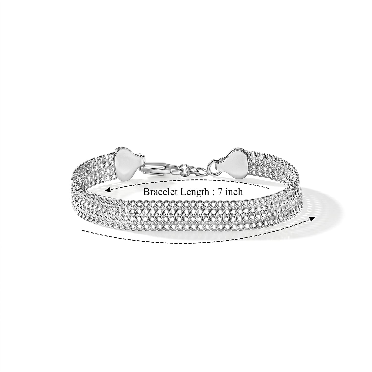 3mm Arrow Chain Bracelet in Sterling Silver (7.00 In) 8.60 Grams