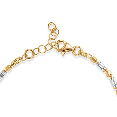 1.2mm CPSL/DC Typhoon Chain Bracelet in 14K YG Over and Sterling Silver (7.00 In) 4.35 Grams