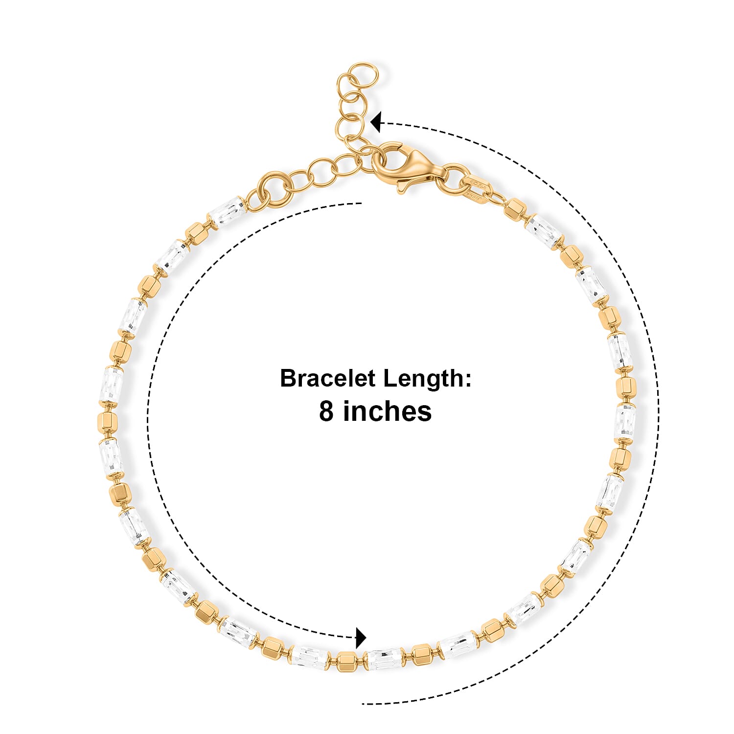 1.2mm CPSL/DC Typhoon Chain Bracelet in 14K YG Over and Sterling Silver (7.00 In) 4.35 Grams