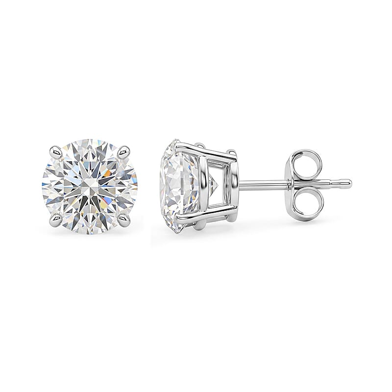 Luxuriant Lab Grown Diamond F-VS 3.00 ctw Stud Earrings in 14K White Gold