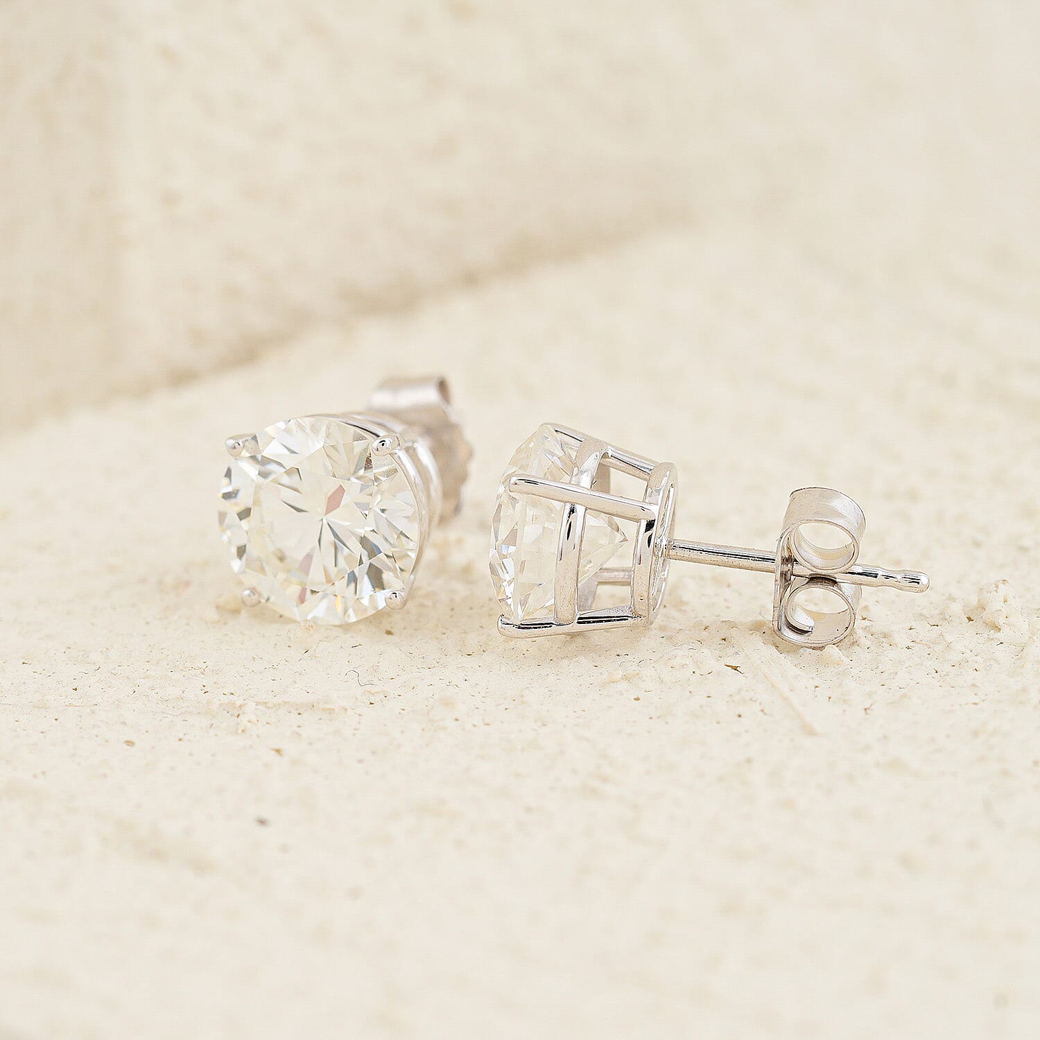 Luxuriant Lab Grown Diamond F-VS 3.00 ctw Stud Earrings in 14K White Gold