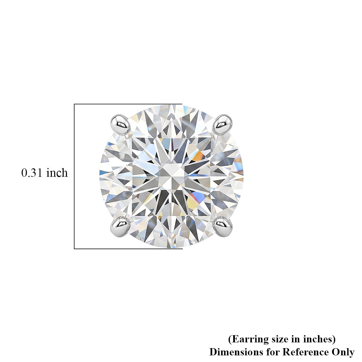 Luxuriant Lab Grown Diamond F-VS 3.00 ctw Stud Earrings in 14K White Gold