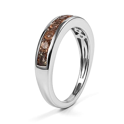 EverTrue Jenipapo Andalusite 1.15 ctw Band Ring in Platinum Bond (Size 9.0)