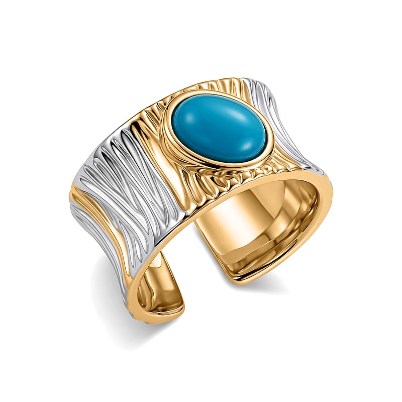 Magnesite 0.50 ctw Ring in Silvertone (Adjustable)