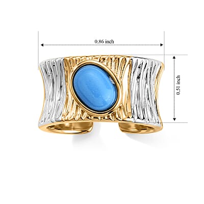 Magnesite 0.50 ctw Ring in Silvertone (Adjustable)