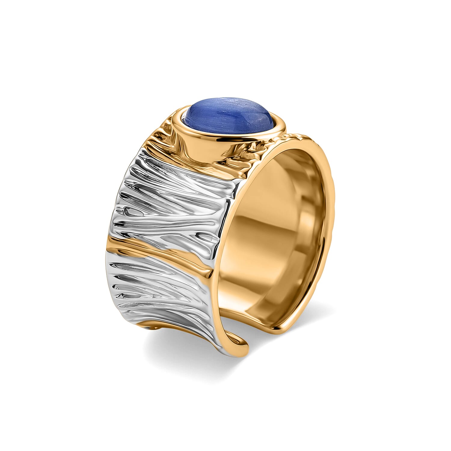 Kyanite 0.50 ctw Ring in Silvertone (Adjustable)