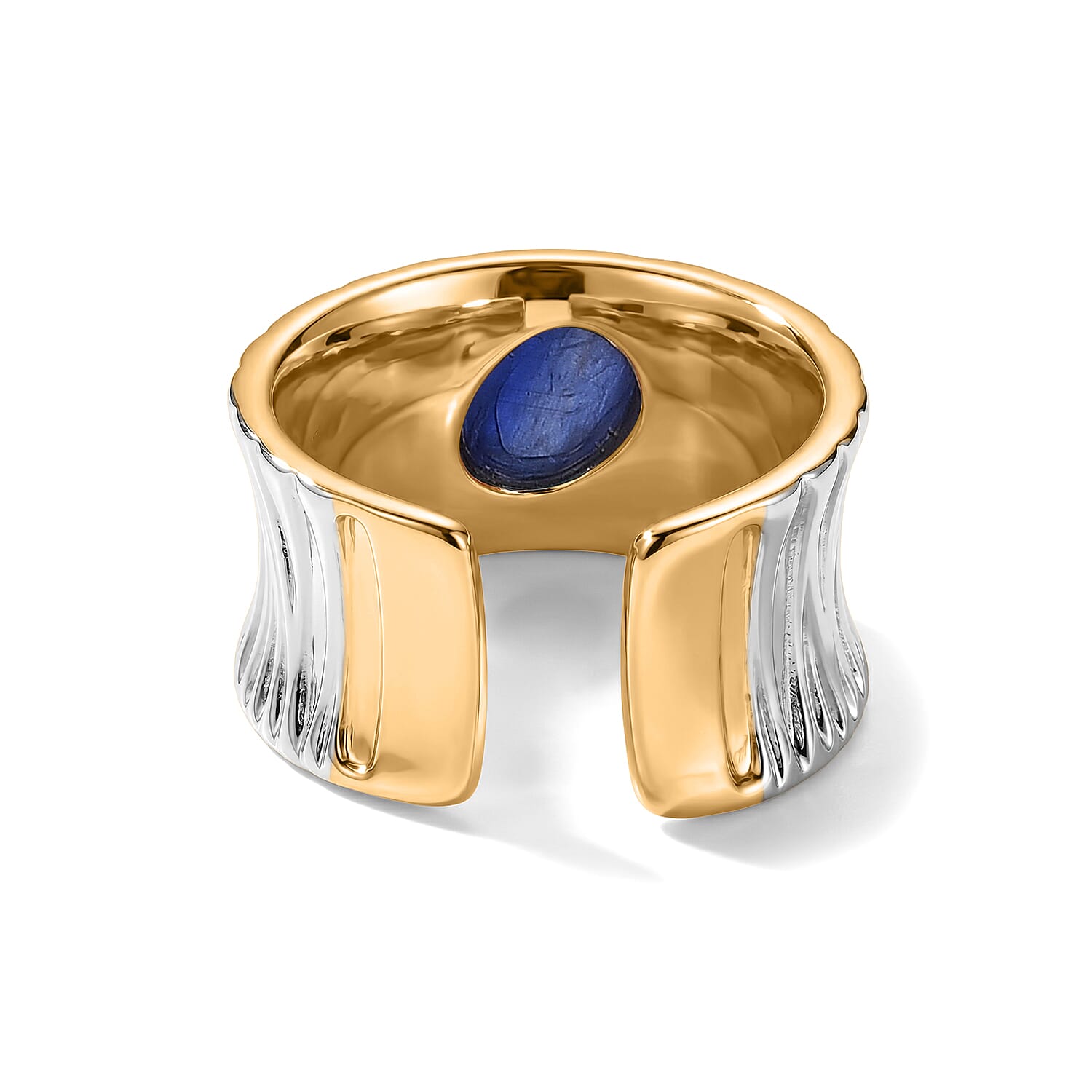 Kyanite 0.50 ctw Ring in Silvertone (Adjustable)