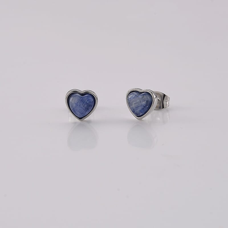 Kyanite Earrings in Silvertone 0.60 ctw