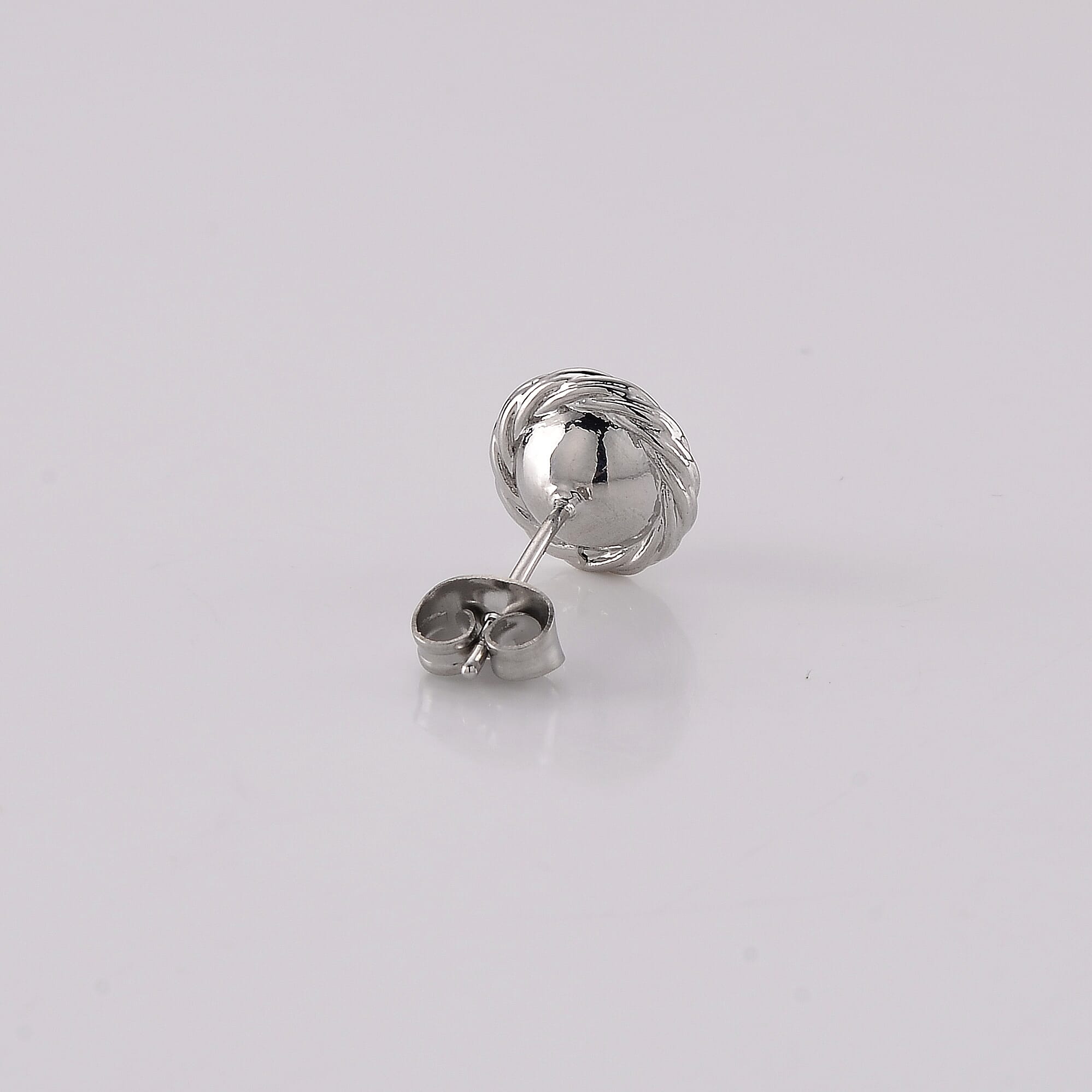 Grey Moonstone Earrings in Silvertone 0.60 ctw