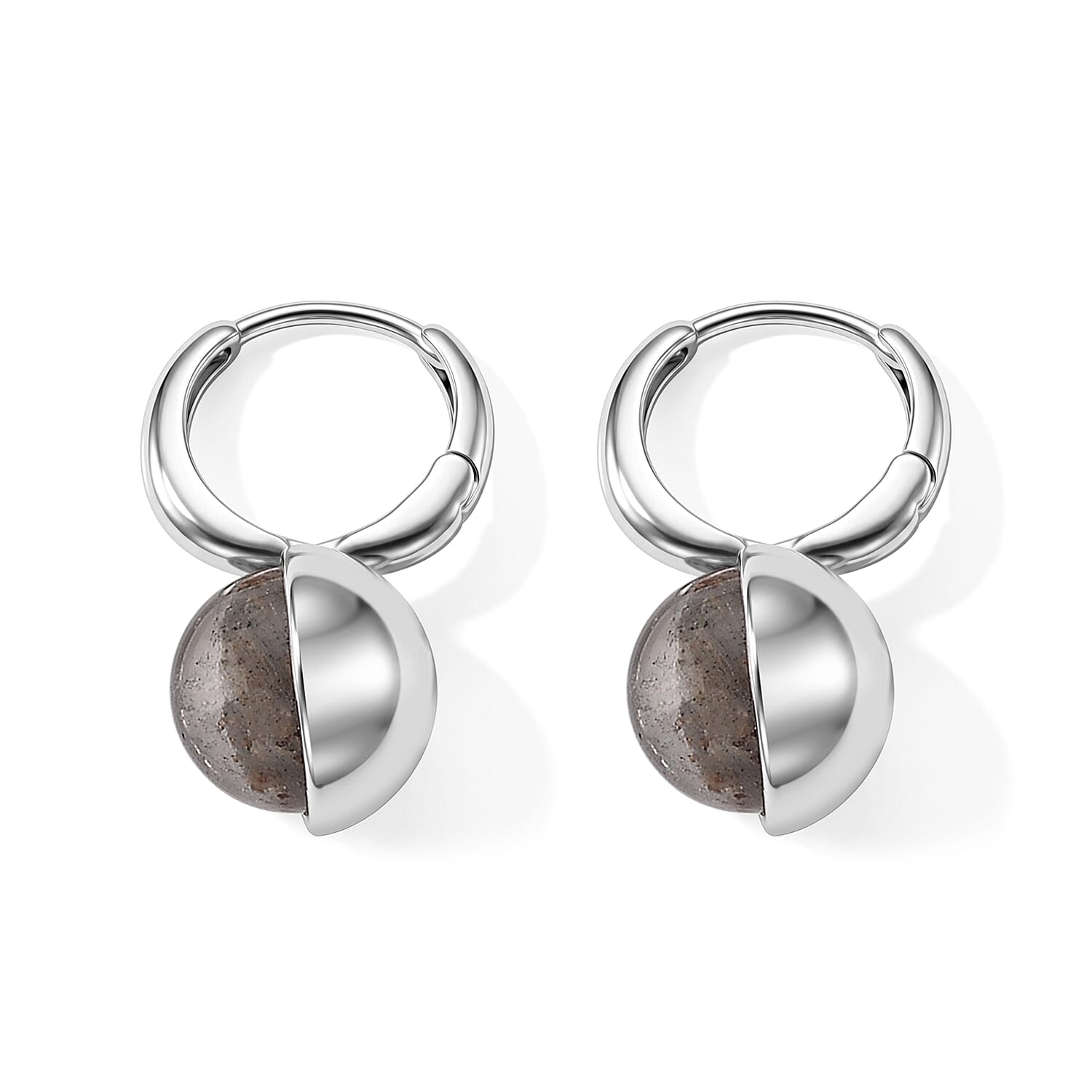 Phantom Multi Quartz 2.00 ctw Earrings in Silvertone