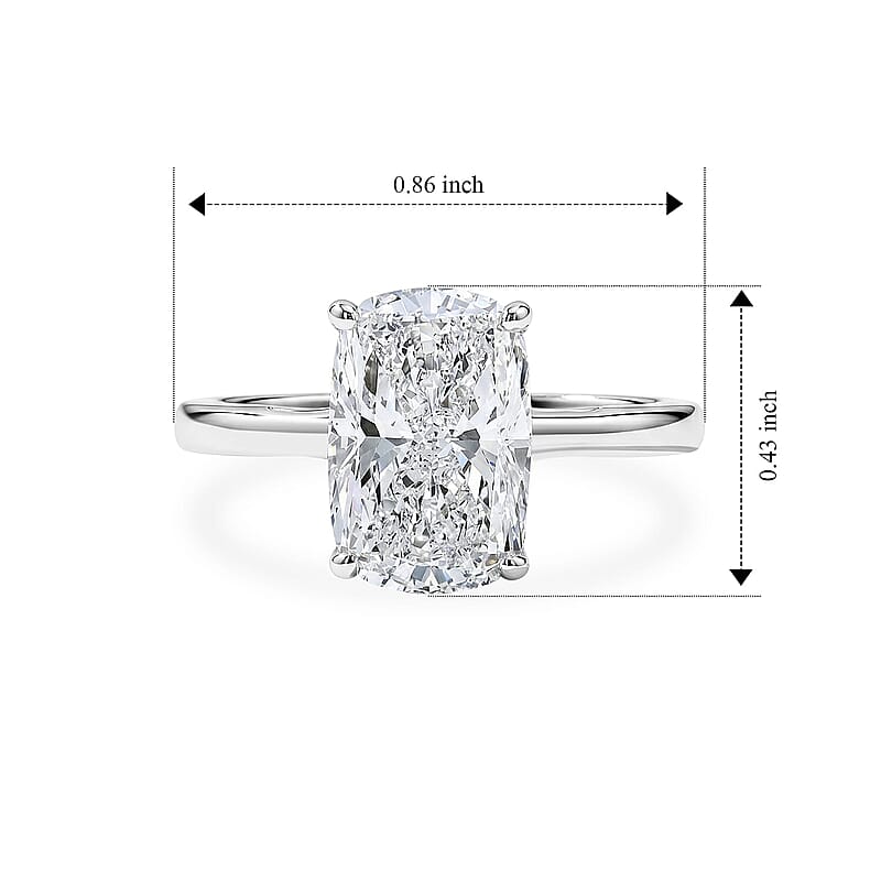 IGI Certified Luxuriant Lab Grown Diamond E-F VS 3.00 ctw Ring in 950 Palladium (Size 5.0)
