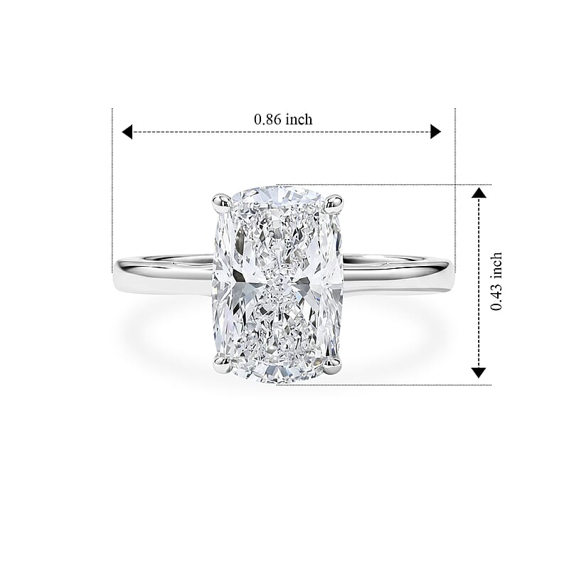 IGI Certified Luxuriant Lab Grown Diamond E-F VS 3.00 ctw Ring in 950 Palladium (Size 6.0)
