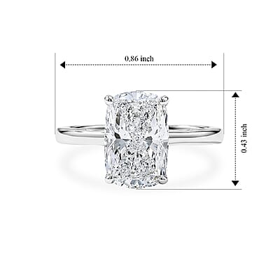 IGI Certified Luxuriant Lab Grown Diamond E-F VS 3.00 ctw Ring in 950 Palladium (Size 6.5)