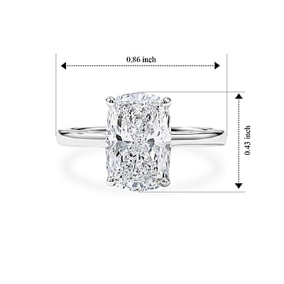 IGI Certified Luxuriant Lab Grown Diamond E-F VS 3.00 ctw Ring in 950 Palladium (Size 7.0)