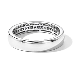 Luxuriant Lab Grown Diamond E-F VS 0.10 ctw Band Ring in 950 Palladium (Size 7.0)