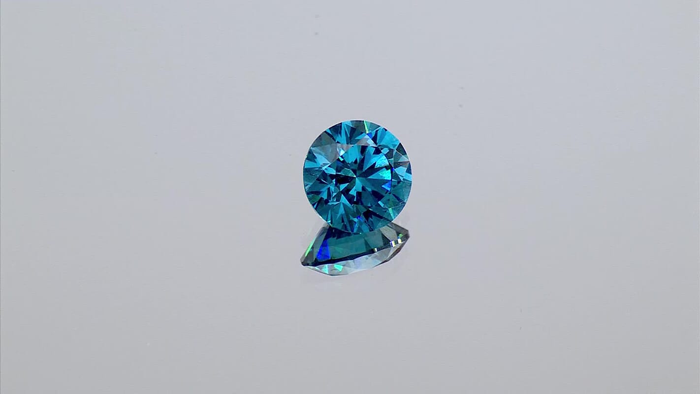 Lab Grown Blue Diamond (VS) (Rnd 8.1 mm) 1.95 ctw