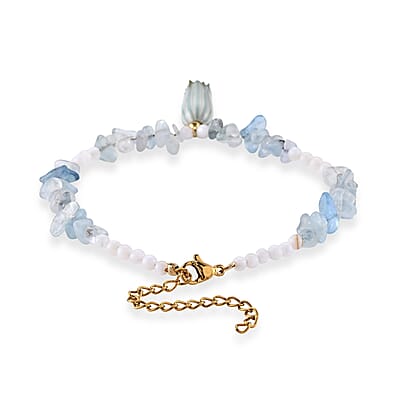 Multi Gemstone 25.00 ctw Bracelet in Goldtone (6.5-8.5In)