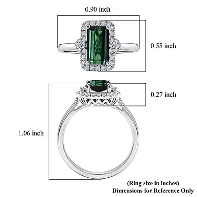 Certified & Appraised Rhapsody AAAA Pirineu Lagoon Tourmaline and Diamond E-F VS 2.60 ctw Ring in 950 Platinum (Size 6.0) 5.50 Grams