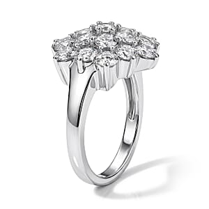 EverTrue Simulated Diamond Ring in Stainless Steel (Size 6.0)