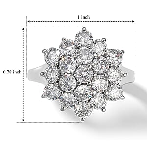 EverTrue Simulated Diamond Ring in Stainless Steel (Size 8.0)