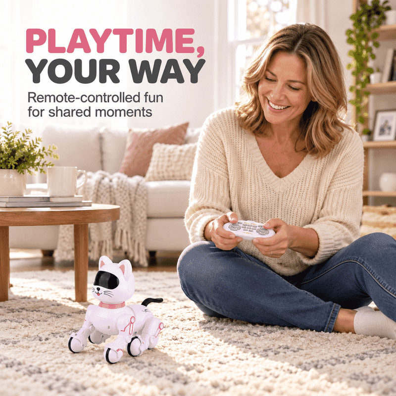 Remote Contral Touchable Multi-Functional Toy Dog - Gold