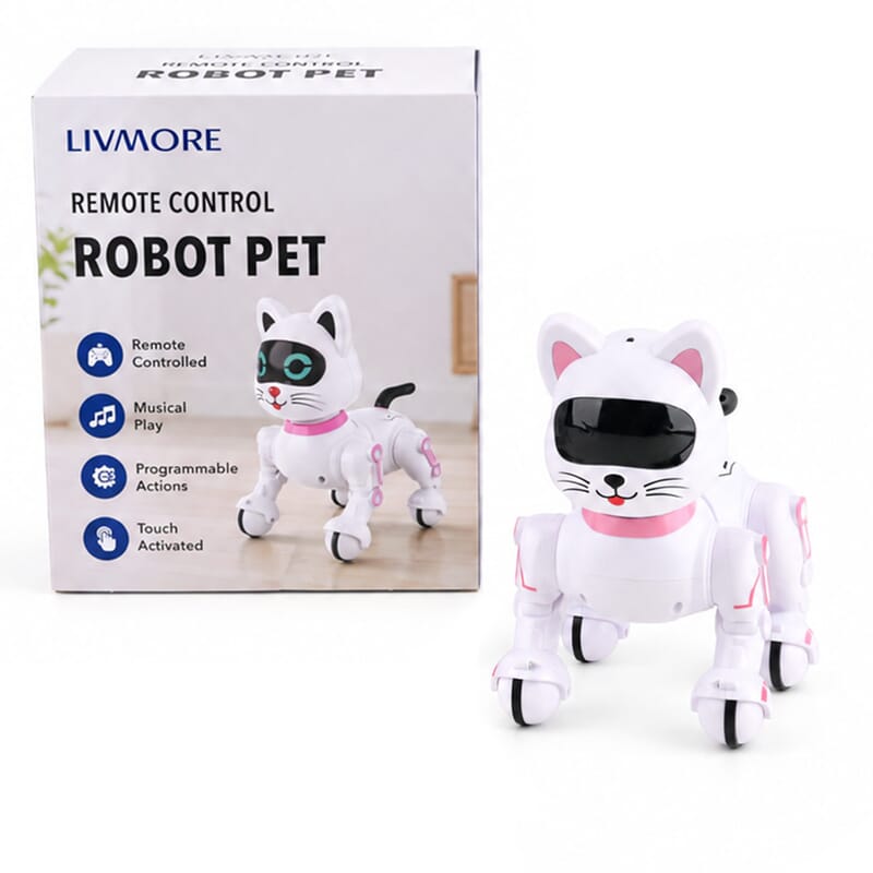 Remote Contral Touchable Multi-Functional Toy Dog - Gold