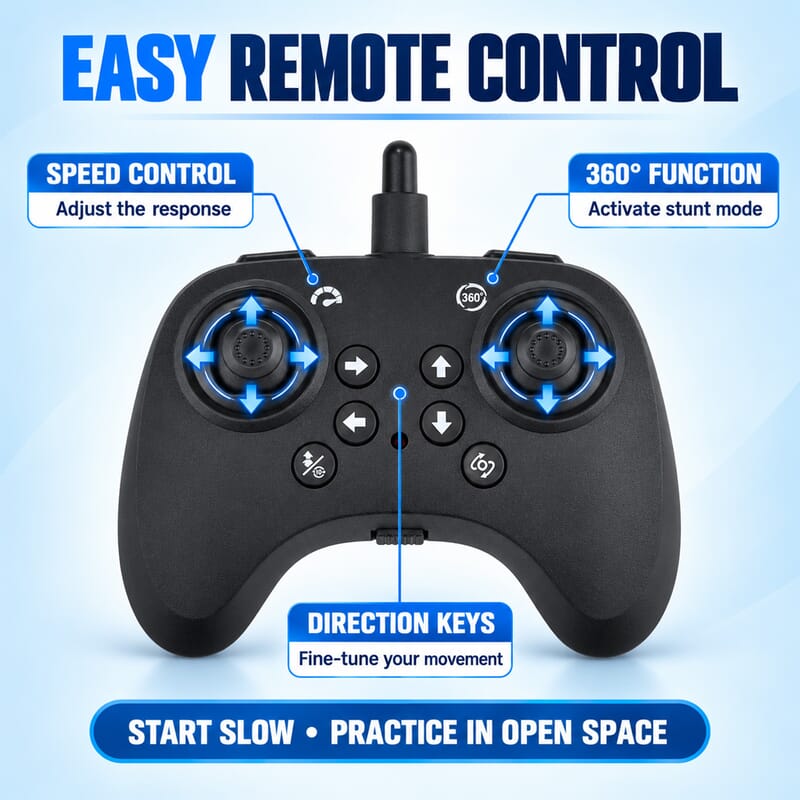Foam Airplane Remote Contral Toy - Blue