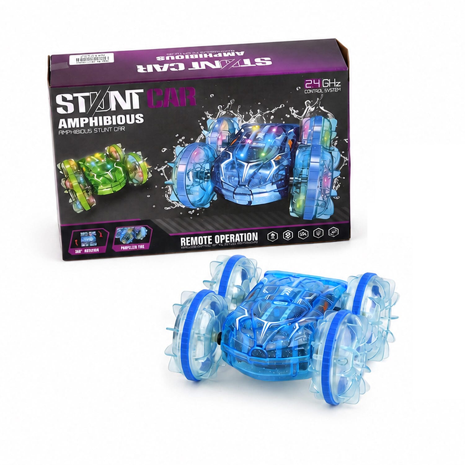 Amphibious Remote-Control Car with Screwdriver -Blue