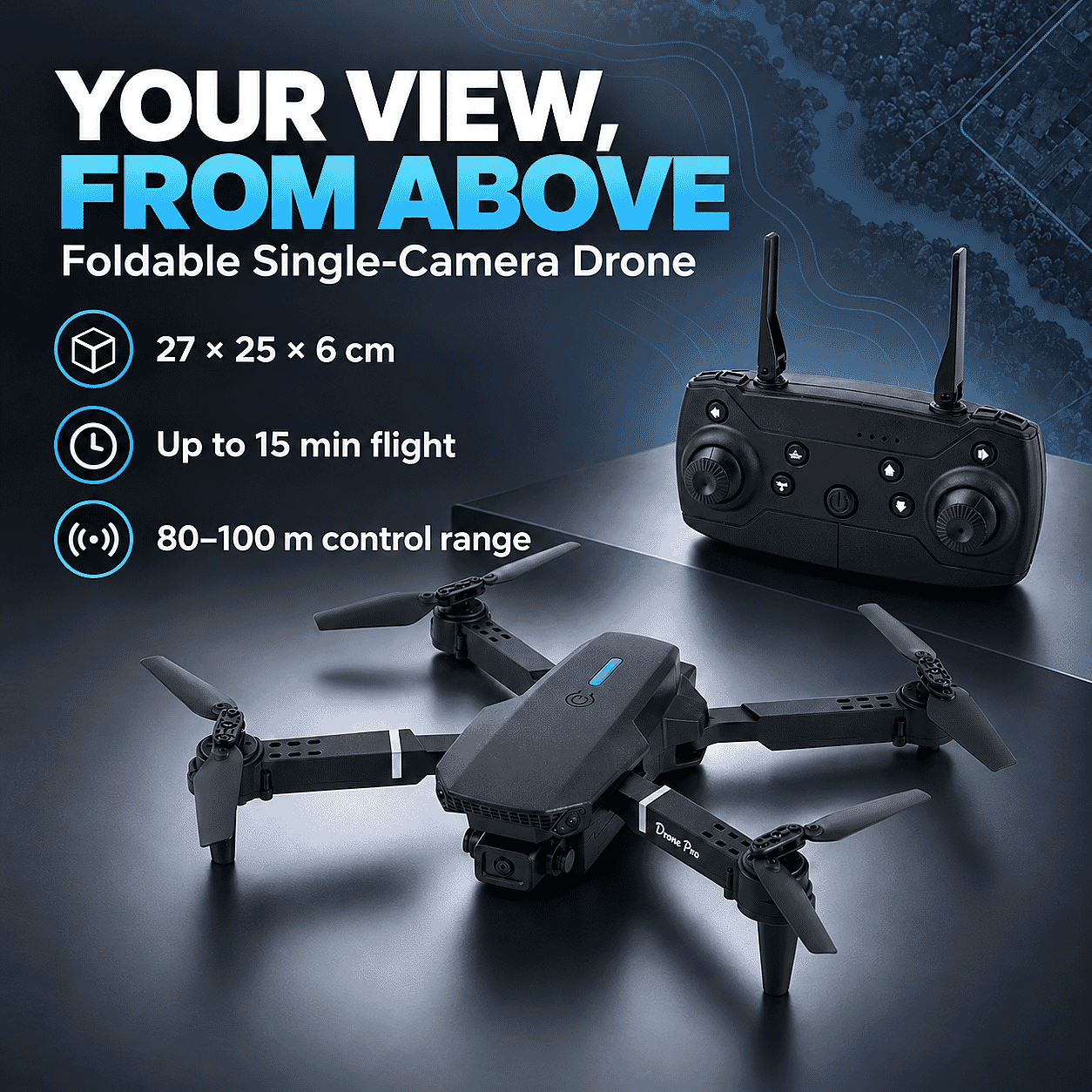 Remote Contral Toy Drone with Single Camera