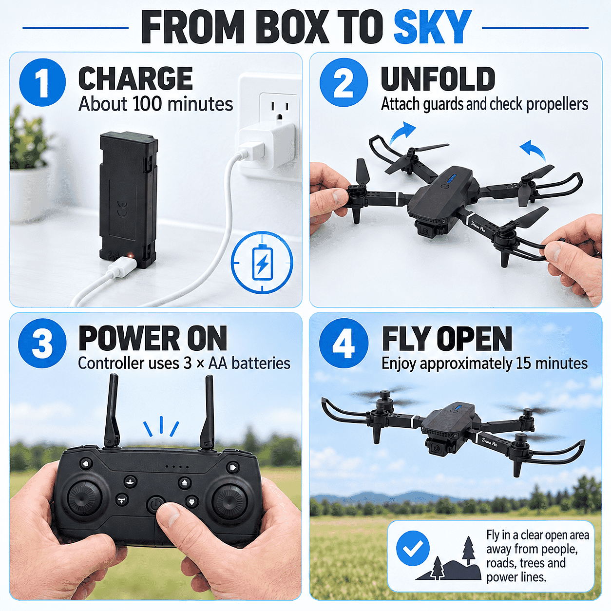 Remote Contral Toy Drone with Single Camera