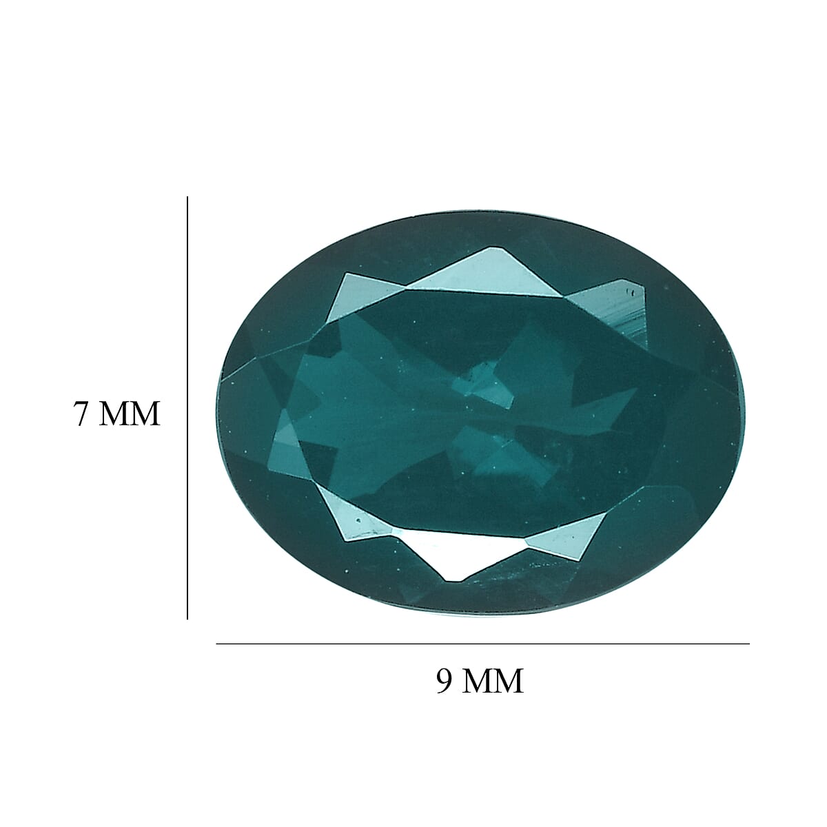 Premium Monte Belo Indicolite (Ovl 9x7mm) 1.65 ctw image number 4
