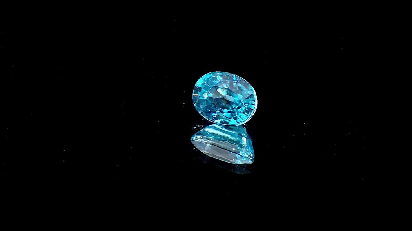 AAAA Cambodian Blue Zircon (Ovl 8.5x6.5 mm) 2.00 ctw