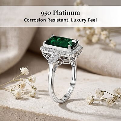 Certified & Appraised Rhapsody AAAA Pirineu Lagoon Tourmaline and Diamond E-F VS 5.00 ctw Ring in 950 Platinum (Size 6.0) 7.10 Grams