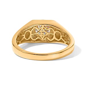 EverTrue Moissanite 1.75 ctw Men's Ring in 18K YG Plated (Size 12.0)