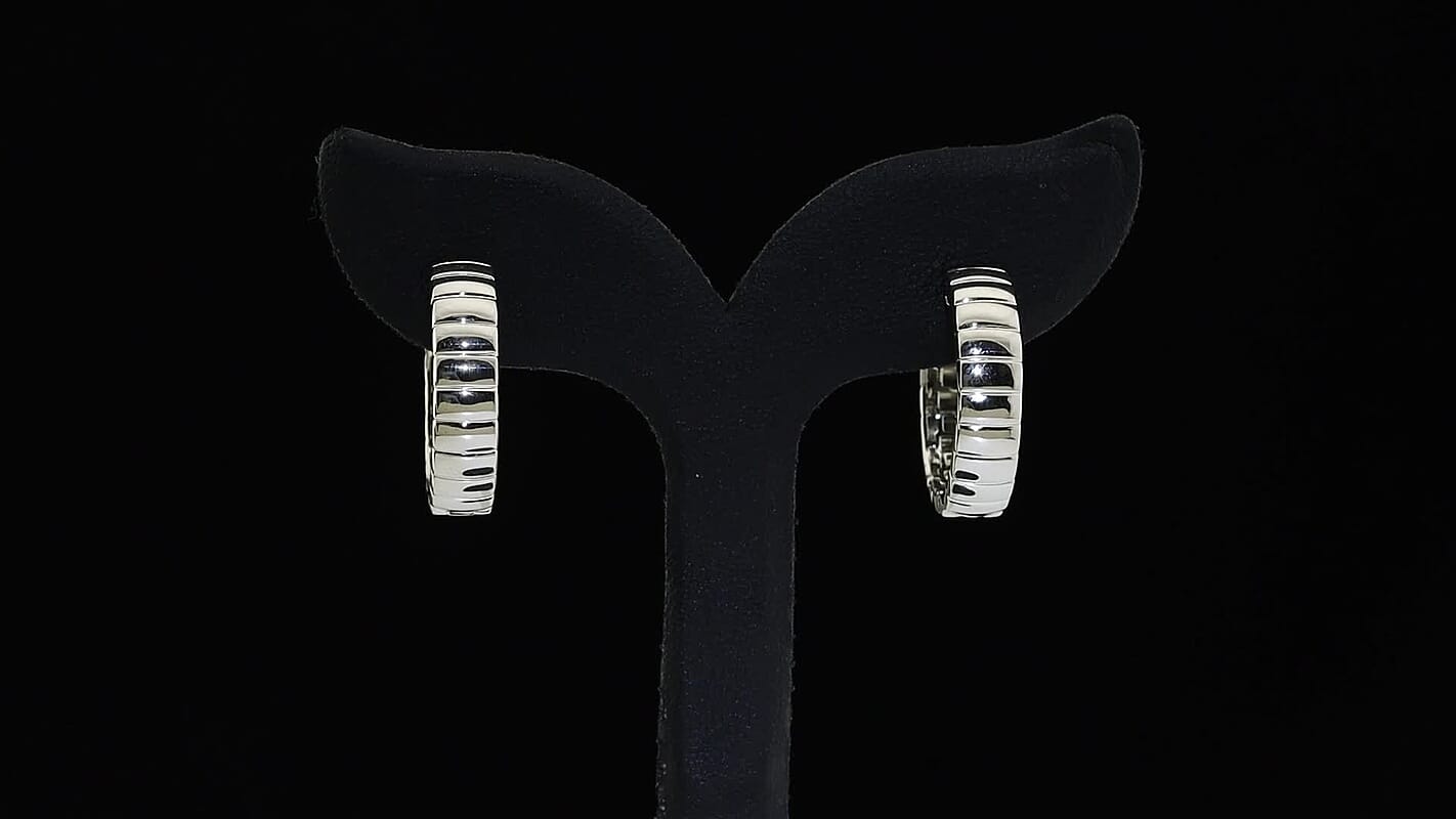 950 Palladium Hoop Earrings (10.10 g)