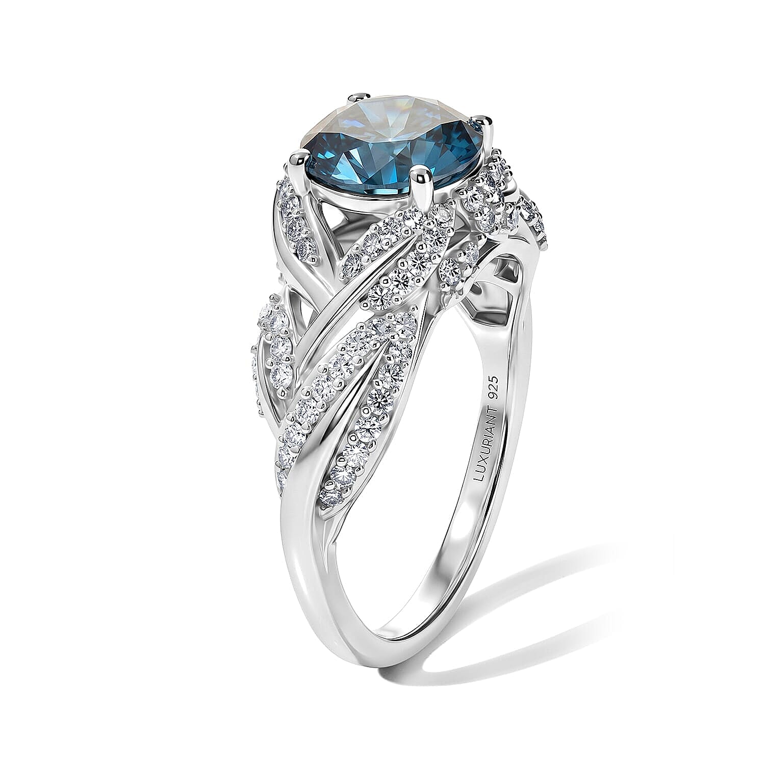 Luxuriant Lab Grown Green Diamond (IR) and Lab Grown Diamond SI 2.50 ctw Ring in 18K Vermeil YG Over Sterling Silver (Size 6.0)