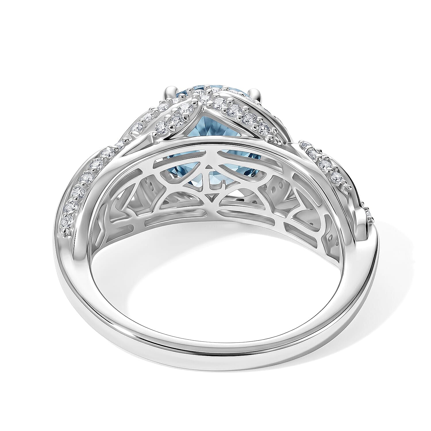 Luxuriant Lab Grown Green Diamond (IR) and Lab Grown Diamond SI 2.50 ctw Ring in 18K Vermeil YG Over Sterling Silver (Size 6.0)