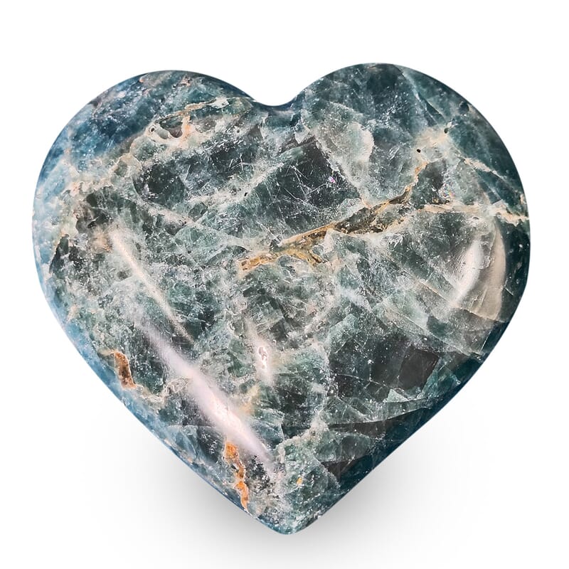 Green Apatite Heart 2-3 Approx 825ctw