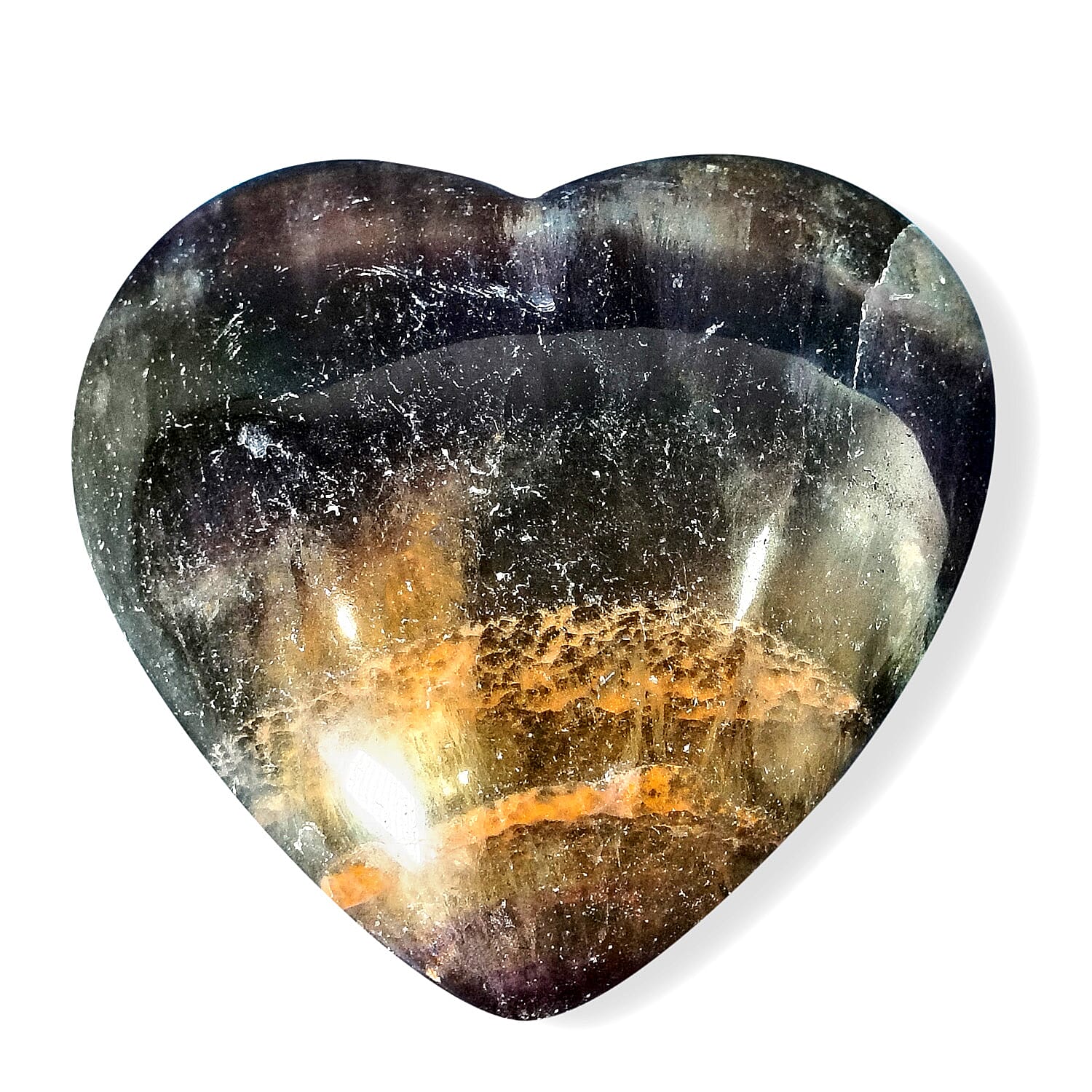 Mixed Fluorite Heart 2 Approx 725ctw