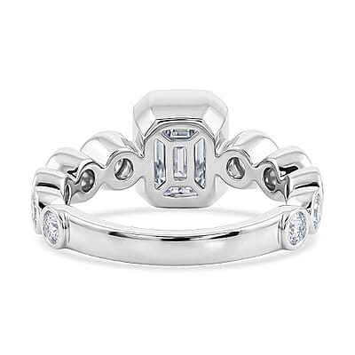 Clarte Helena Collection Moissanite 2.75 ctw Ring in Sterling Silver (Size 6.0)