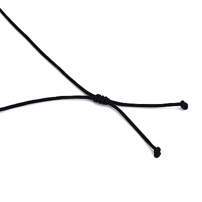 4th July Doorbuster Deal 24K Yellow Gold Dragon Shungite Cotton Cord Necklace (28 Inches) 23.00 ctw