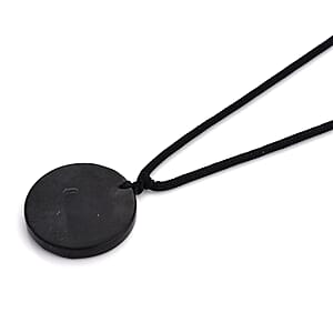24K Yellow Gold Cross Shungite Cotton Cord Necklace (28 Inches) 23.00 ctw