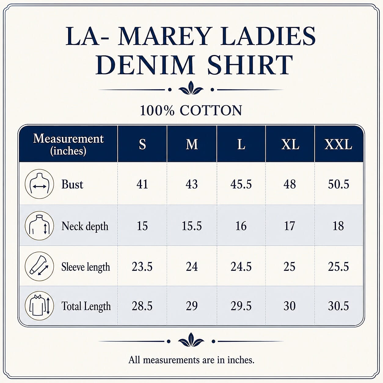 La Marey Black Denim Shirt - XL