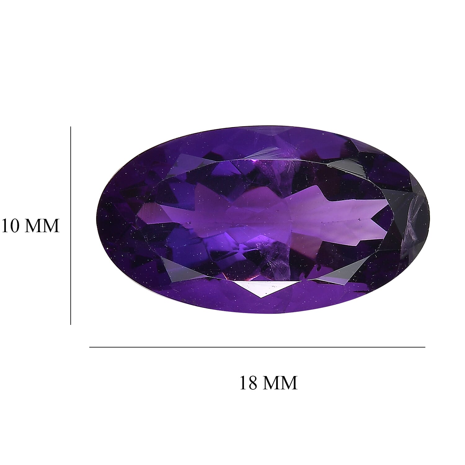 AA African Amethyst (Ovl 18x10 mm) 6.80 ctw