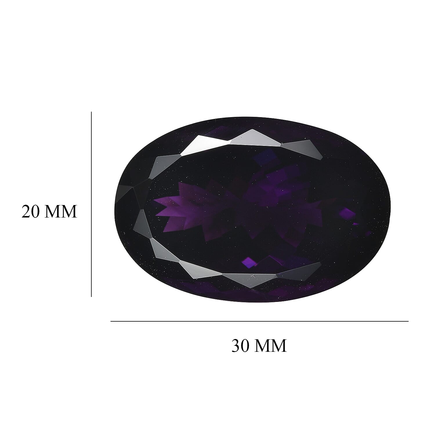 AAA African Amethyst (Ovl 30x20 mm) 51.80 ctw