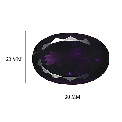 AAAA African Amethyst (Ovl 30x20 mm) 51.80 ctw