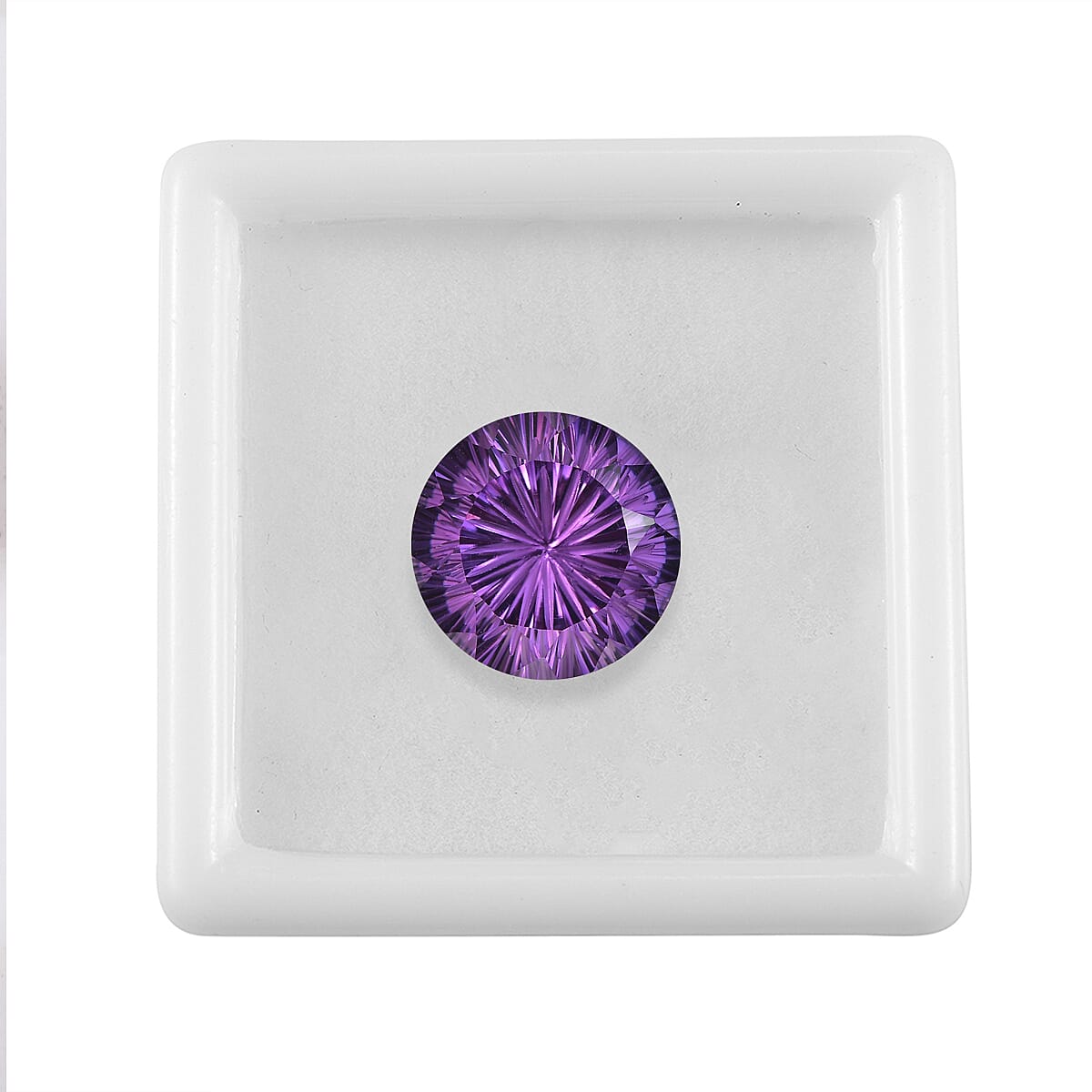 African Amethyst Carved (Rnd 14.25 mm) 9.90 ctw