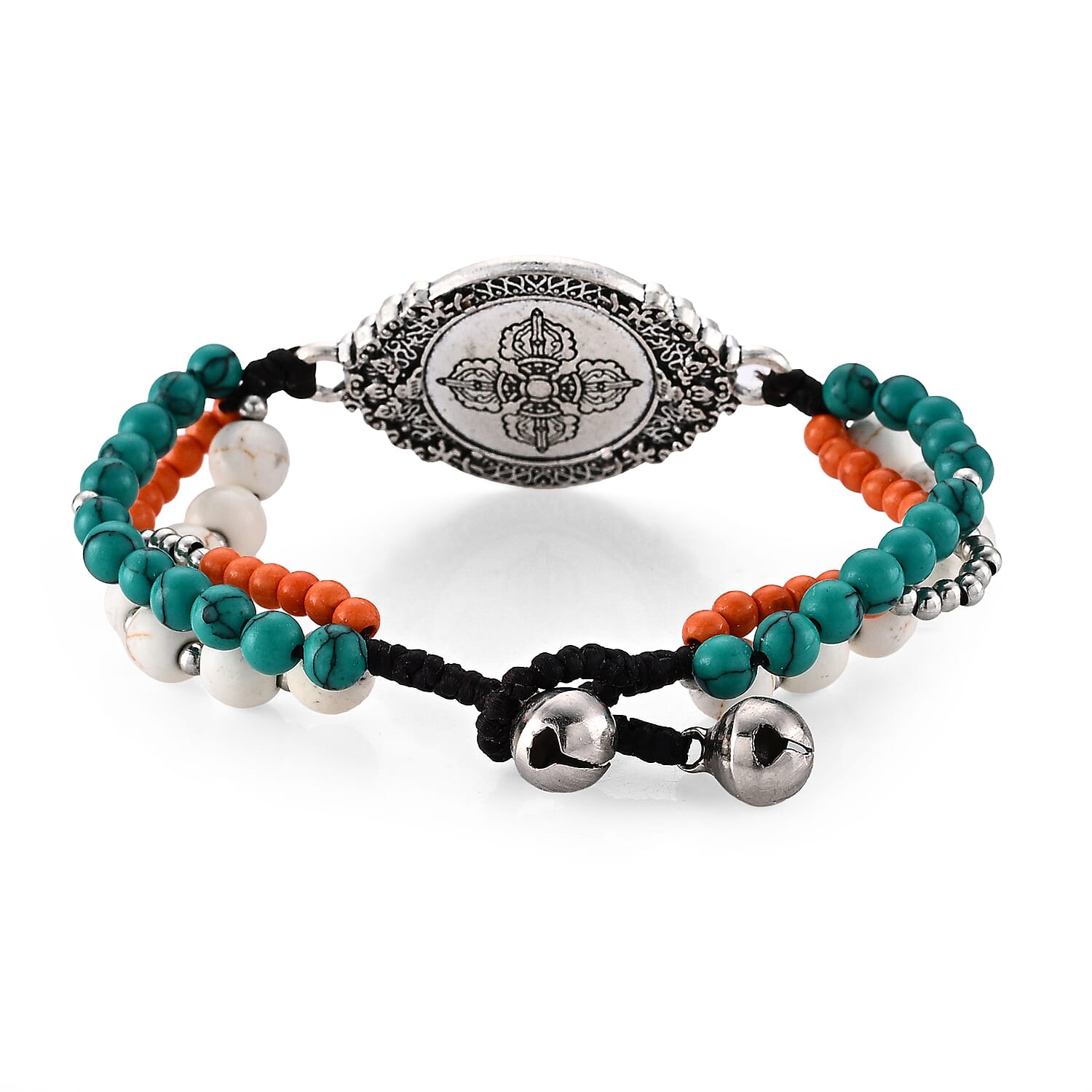 Multi Gemstone 60.00 ctw Bracelet in Dualtone (7.00 In)