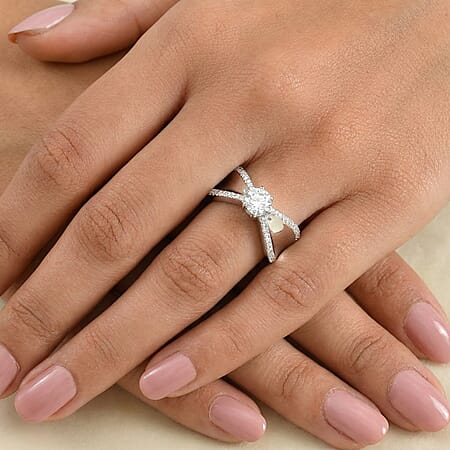 Rhodium Over Sterling Silver / 10 - Product card gallery slide 4 (15394929869113)